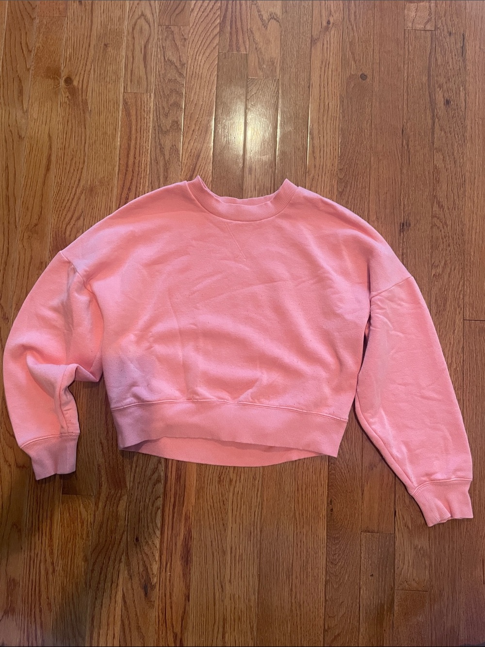 CALIA by Carrie Underwood Soft Pink Cropped Crewneck Sweatshirt